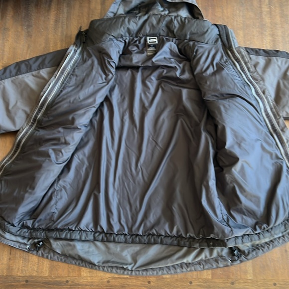NorthFace Men’s 3 in 1 coat. Gray/Blk, Sz S, Waterproof shell detachable puffer - Picture 6 of 16